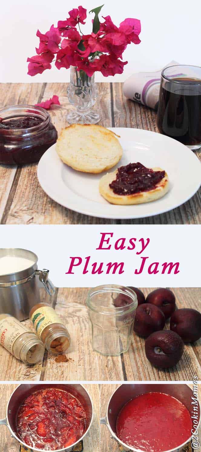 Over ripe plums? No problem! Our sweet & delicious plum jam is so easy to make you'll wonder why you never made it before now. #plumjam #jam #homemadejelly #plums