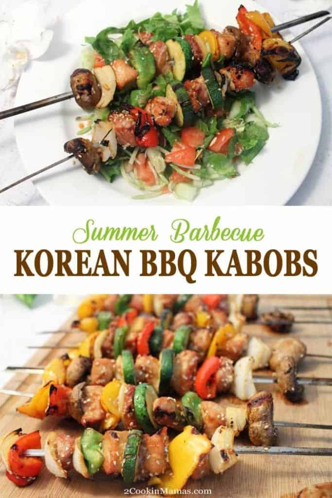 Korean BBQ Kabobs Easy Summer Grilling 2 Cookin' Mamas