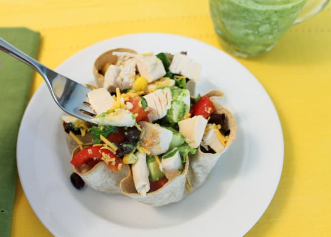 Mexican Chopped Salad closeup | 2 Cookin Mamas