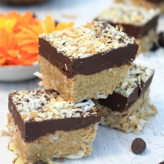 No Bake Almond Joy Bars 2 Cookin Mamas