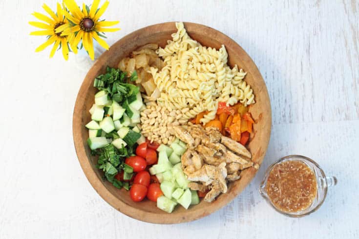 Summer Pasta Salad deconstructed | 2 Cookin Mamas