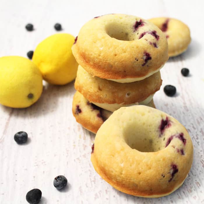 Lemon Blueberry Doughnuts 2 Cookin' Mamas