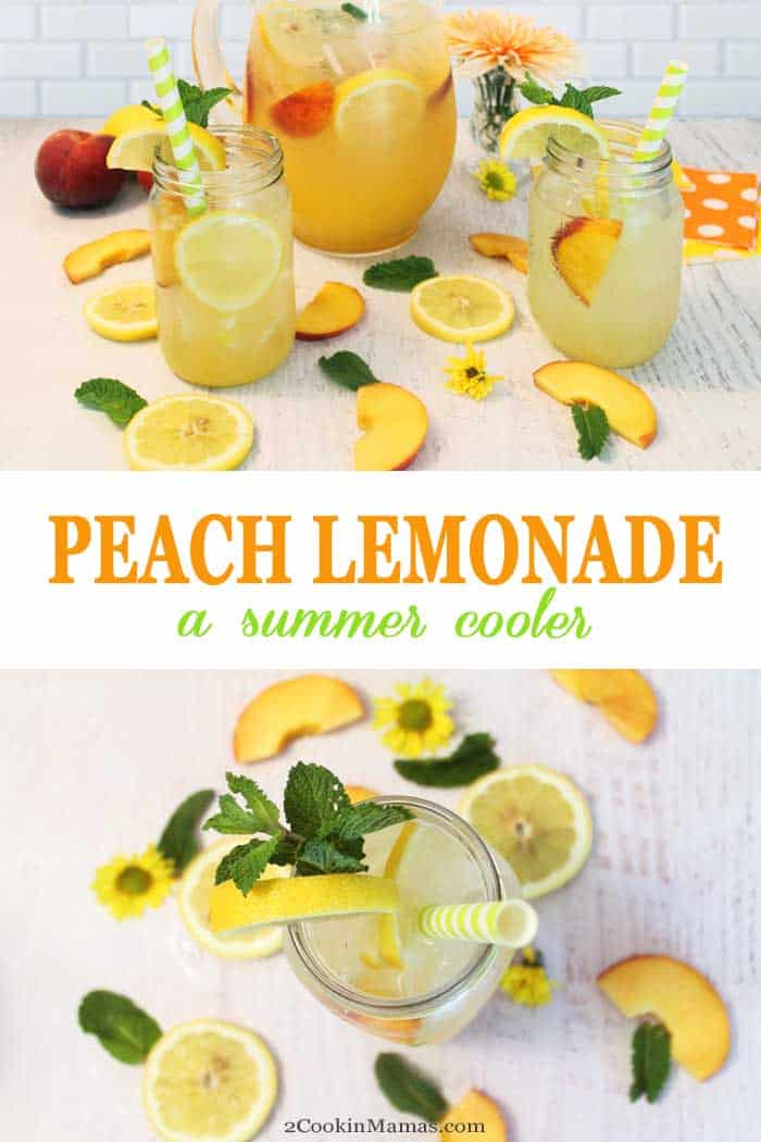 peach lemonade – a summer thirst quencher