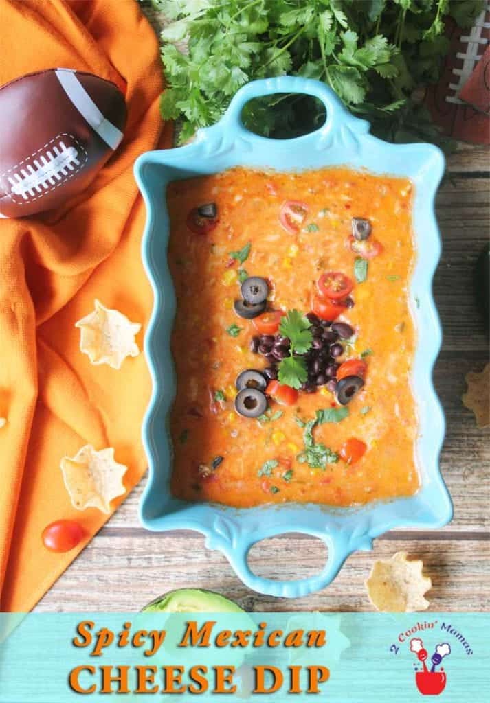 Hot & Spicy Mexican Cheese Dip 2 Cookin' Mamas