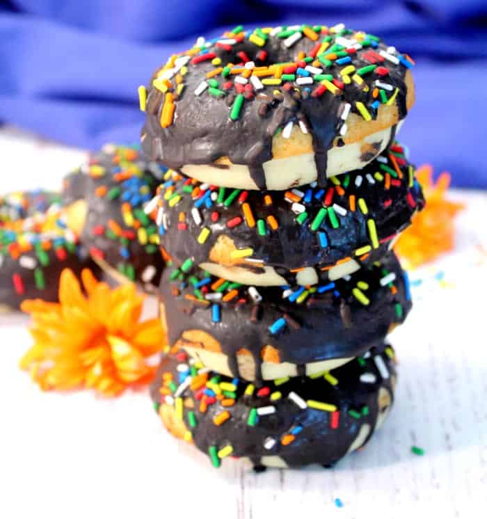 Gluten-free Vanilla Doughnuts with Chocolate Glaze 9 | 2 Cookin Mamas