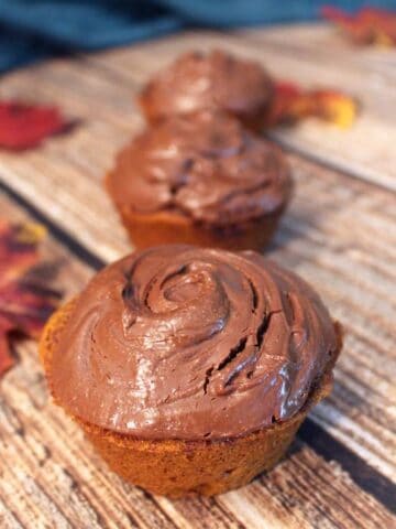Self Frosting Pumpkin Nutella Muffins square