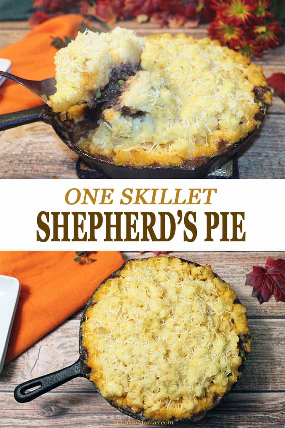 One Skillet Shepherds Pie is not only a quick & easy dinner but quick & easy clean up too! An all in one meat & potatoes dinner sure to satisfy everyone. #dinner #quickandeasymeal #groundbeef #oneskillet #recipe