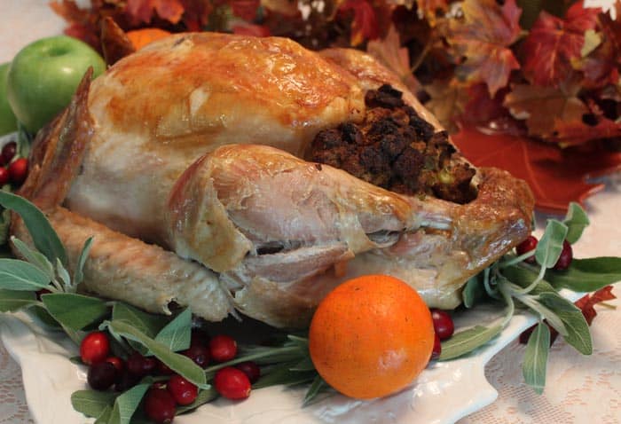 Turkey Stuffed with Classic Turkey Dressing | 2 Cookin Mamas
