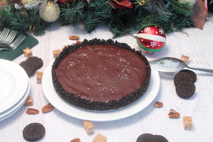 Salted Caramel Pecan Chocolate Pie 10 | 2 Cookin Mamas