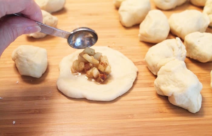 Cinnamon Apple Monkey Bread prep 3 | 2 Cookin Mamas