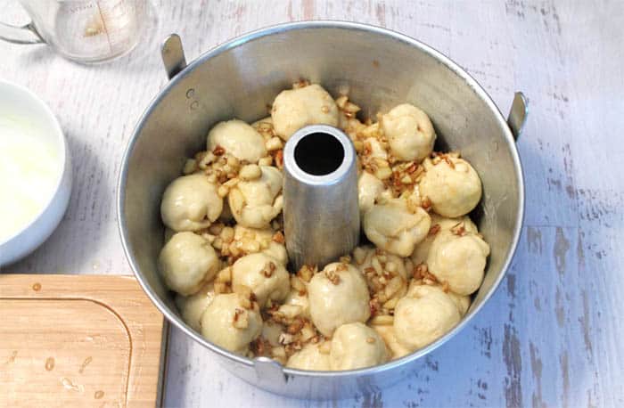 Cinnamon Apple Monkey Bread prep 6 | 2 Cookin Mamas