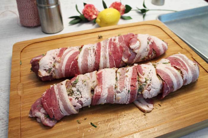 Bacon Wrapped Pork Loin wrapped | 2 Cookin Mamas