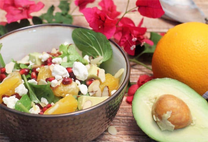 Pomegranate Orange Salad 2 | 2 Cookin Mamas