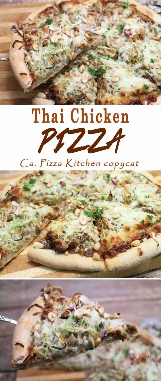 thai chicken pizza – a cpk copycat