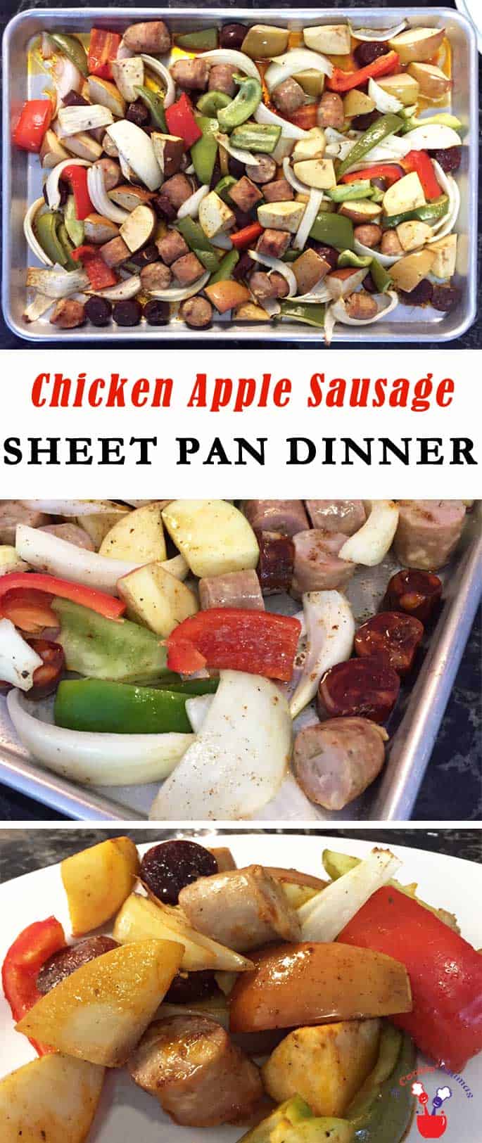 Chicken Apple Sausage Sheet Pan Dinner - 2 Cookin' Mamas