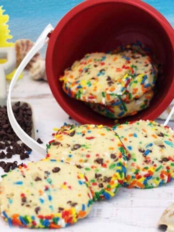 Chocolate Chip Cheesecake Cookies square | 2 Cookin Mamas