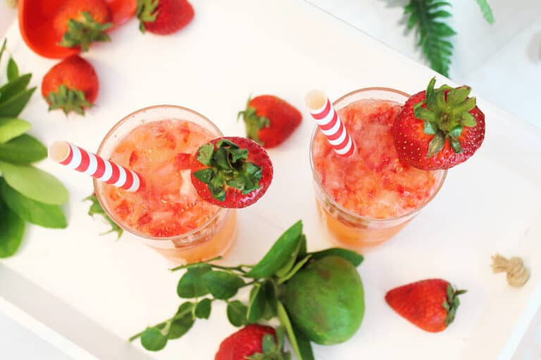 Strawberry Rum Cocktail 2 Cookin Mamas