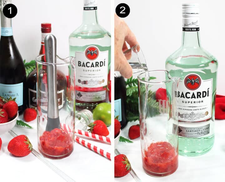 Strawberry Rum Cocktail 2 Cookin Mamas