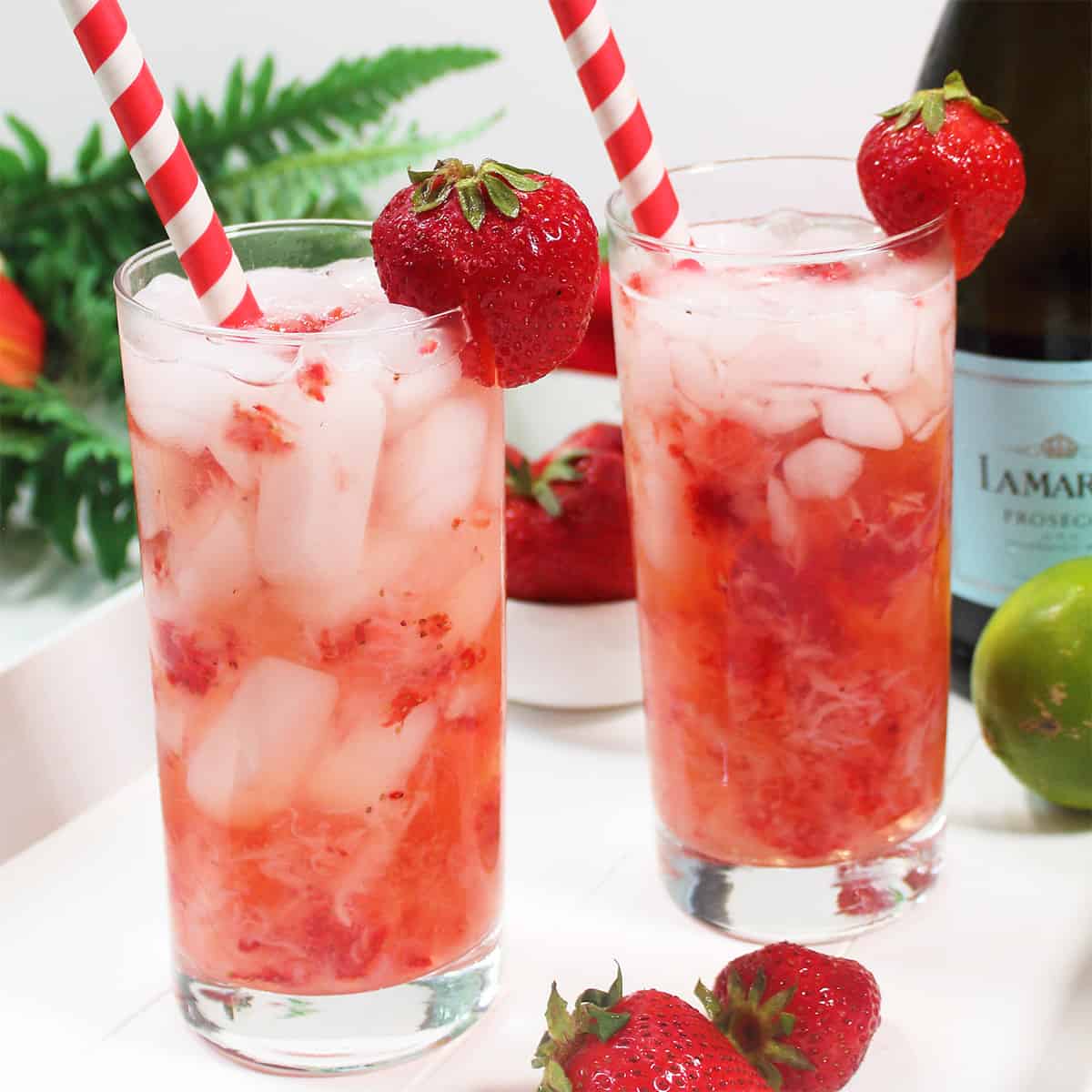 Strawberry Rum Cocktail 2 Cookin Mamas