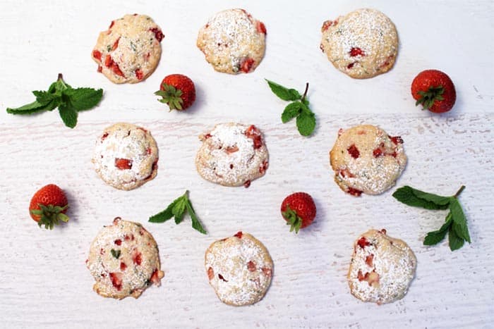 Strawberry Mint Cookies 6 | 2 Cookin Mamas