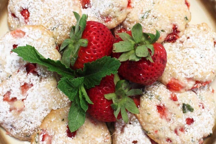 Strawberry Mint Cookies 9 | 2 Cookin Mamas