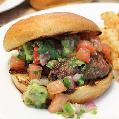 Key West Burger with Key Lime Salsa 2 Cookin' Mamas