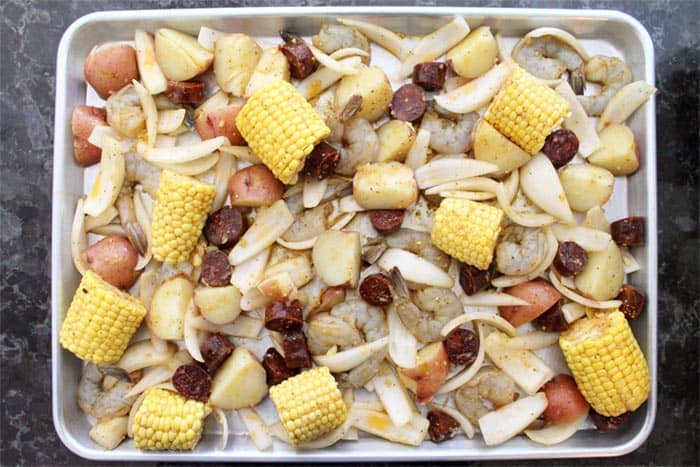 Sheet Pan Shrimp Boil Dinner 3 | 2 Cookin Mamas