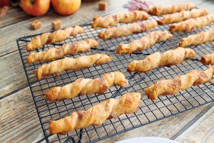 Apple Pie Twists cooling | 2 Cookin Mamas