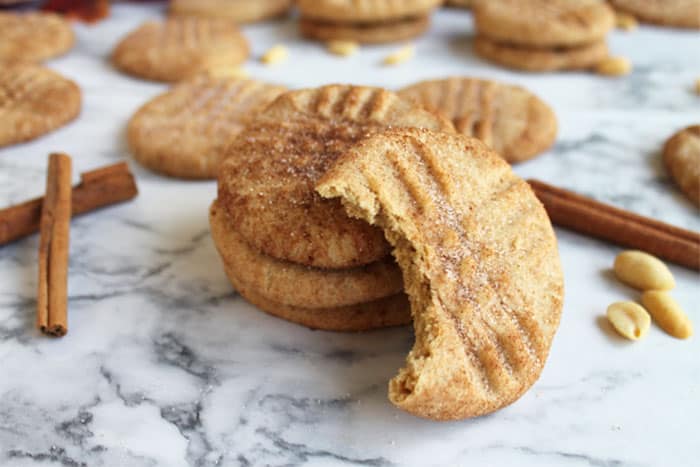 Peanut Butter Snickerdoodles bite | 2 Cookin Mamas