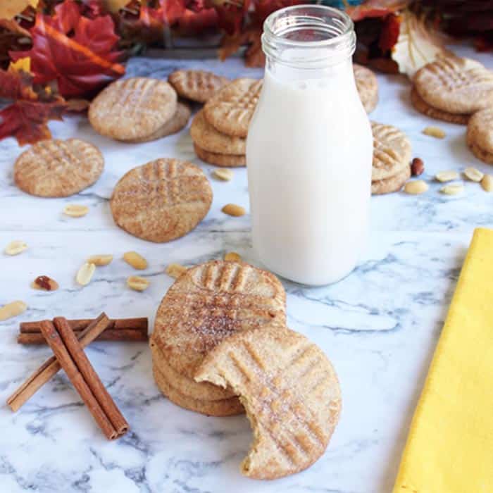 Peanut Butter Snickerdoodles square 2 | 2 Cookin Mamas