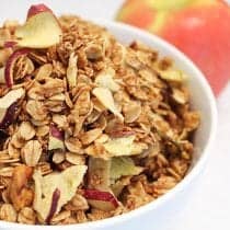 Apple Crisp Granola Square | 2 Cookin Mamas