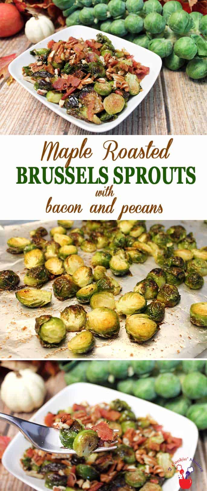 Maple Roasted Brussels Sprouts | 2 Cookin Mamas