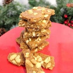 Peanut Brittle Cookies square | 2 Cookin Mamas
