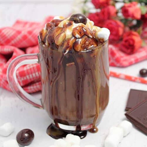 Kahlua Hot Chocolate square | 2 Cookin Mamas
