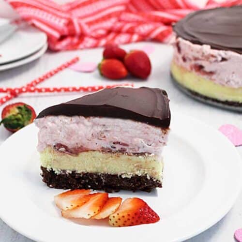 Neapolitan Cheesecake square 2 | 2 Cookin Mamas