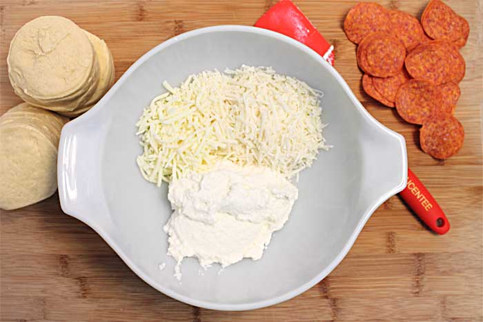 Pizza hot pocket ingredients.