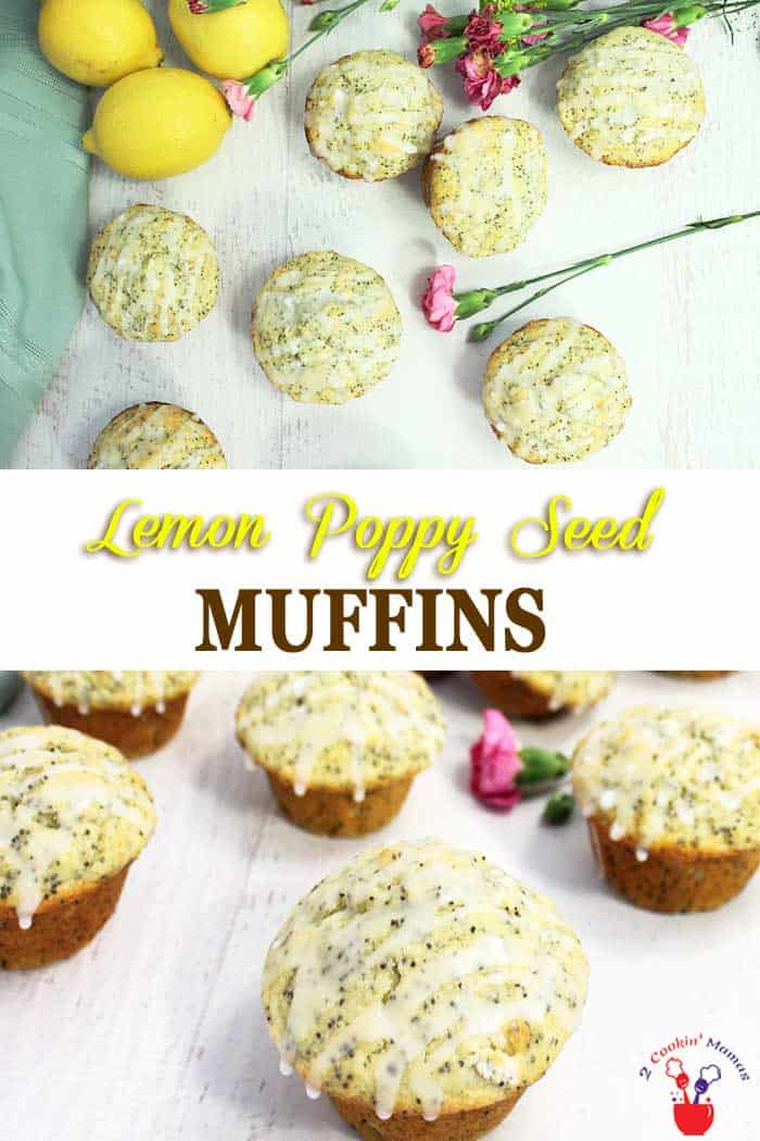 Lemon Poppy Seed Muffins with Lemon Glaze