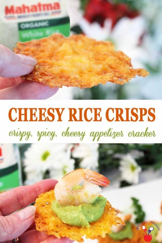 Cheesy Rice Crisps Appetizer 2 Cookin Mamas