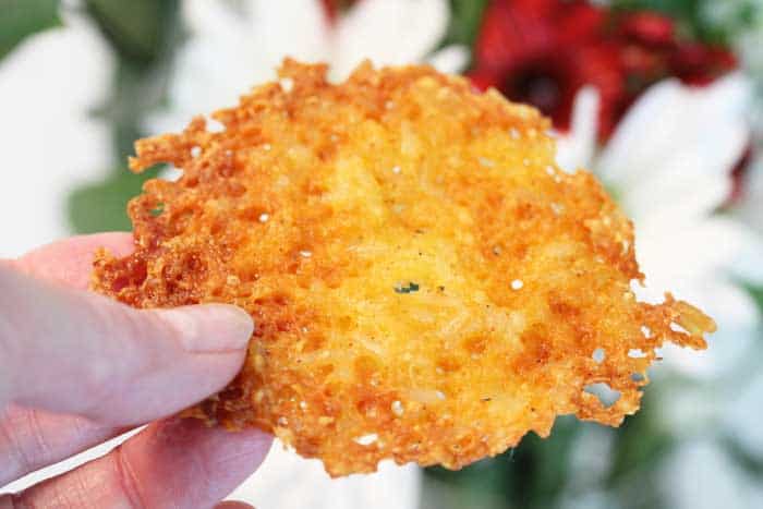Cheesy Rice Crisps closeup | 2 Cookin Mamas