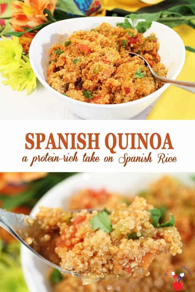 Spanish Quinoa A Take on Spanish Rice 2 Cookin Mamas