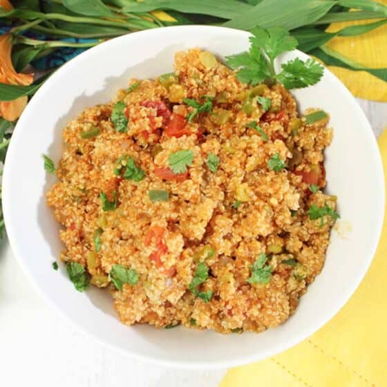 Spanish Quinoa - A Take on Spanish Rice - 2 Cookin Mamas