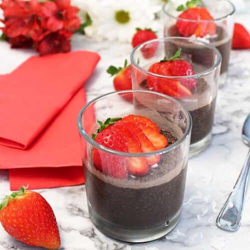 Chocolate Chia Seed Pudding square | 2 Cookin Mamas