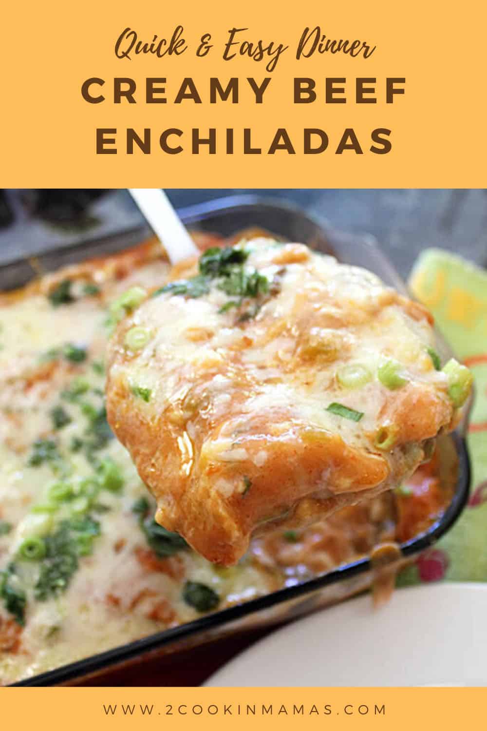 Creamy Beef Enchiladas
