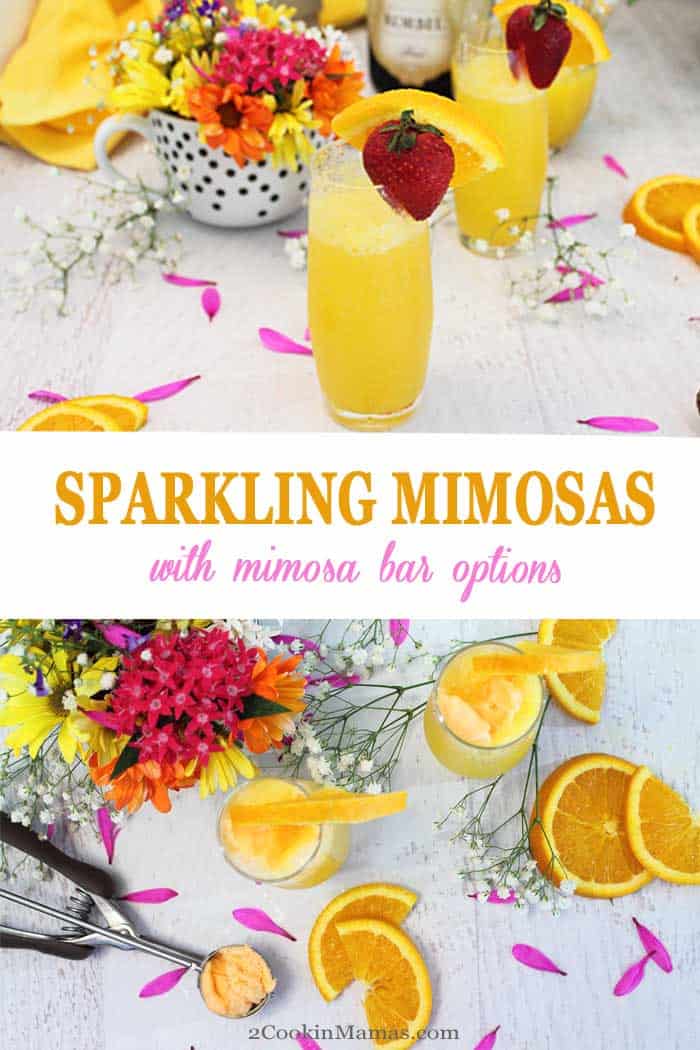 These Sparkling Mimosas are not only delicious but super easy to make too. Just 2 ingredients, fresh orange juice & champagne, make this incredibly refreshing cocktail. It's the perfect drink for any holiday celebrations from Mother's Day to Christmas, graduation to anniversary. Cheers! #cocktail #champagne #drink #MothersDay #Christmas #orangejuice #summercocktail #recipe #easyrecipe