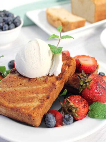 Grilled Cinnamon Sugar Sour Cream Pound Cake square