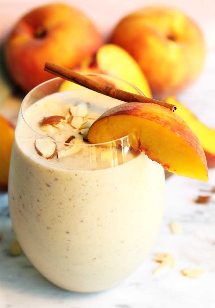 Peach Pie Smoothie 5 | 2 Cookin Mamas