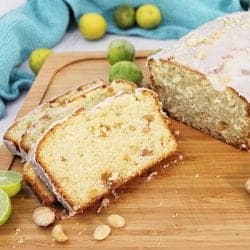 Key Lime White Chocolate Macadamia Bread square 2