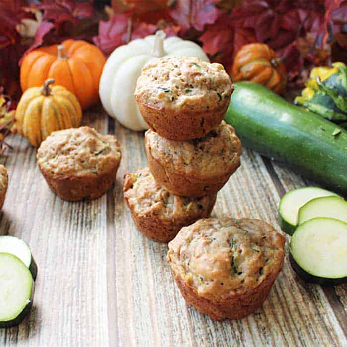 Healthy Zucchini Bran Muffins 2 Cookin' Mamas