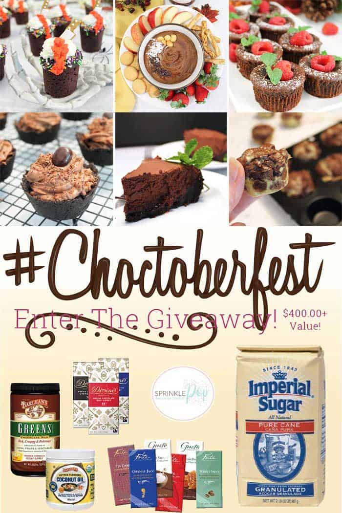 Attention all chocolate lovers! Choctoberfest with Imperial Sugar is here! Over 100 bloggers are sharing chocolate goodies this week + a big giveaway too! #Choctoberfest #chocolate #recipes #giveaway
