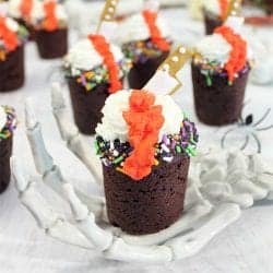 Halloween Chocolate Cherry Cookie Shots square